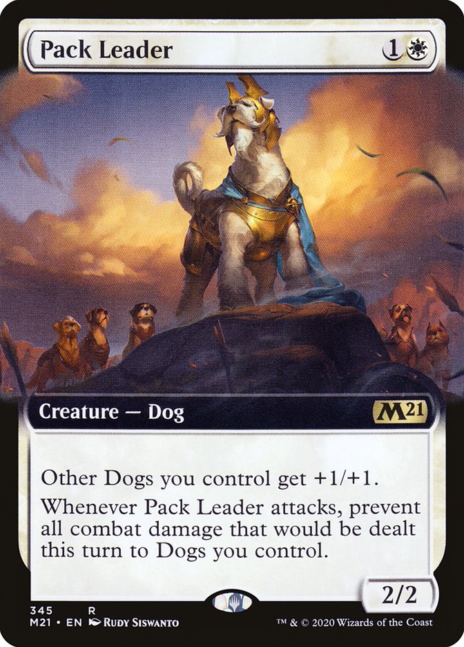 Pack Leader (Extended Art) [Core Set 2021] | Dragon's Lair Comics and Fantasy Houston TX