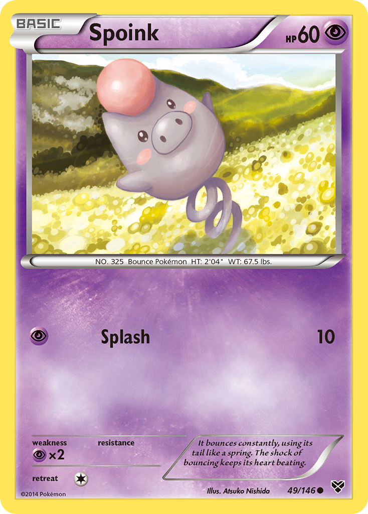 Spoink (49/146) [XY: Base Set] | Dragon's Lair Comics and Fantasy Houston TX