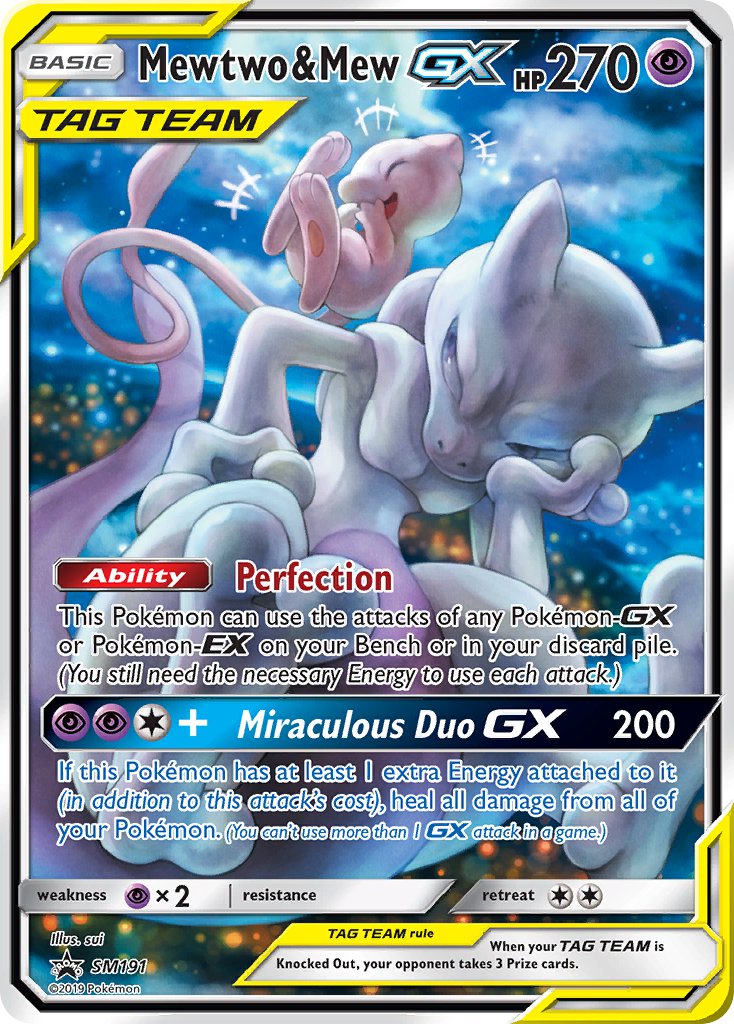 Mewtwo & Mew GX (SM191) [Sun & Moon: Black Star Promos] | Dragon's Lair Comics and Fantasy Houston TX
