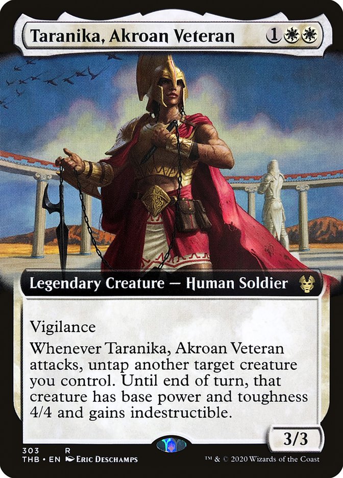 Taranika, Akroan Veteran (Extended Art) [Theros Beyond Death] | Dragon's Lair Comics and Fantasy Houston TX
