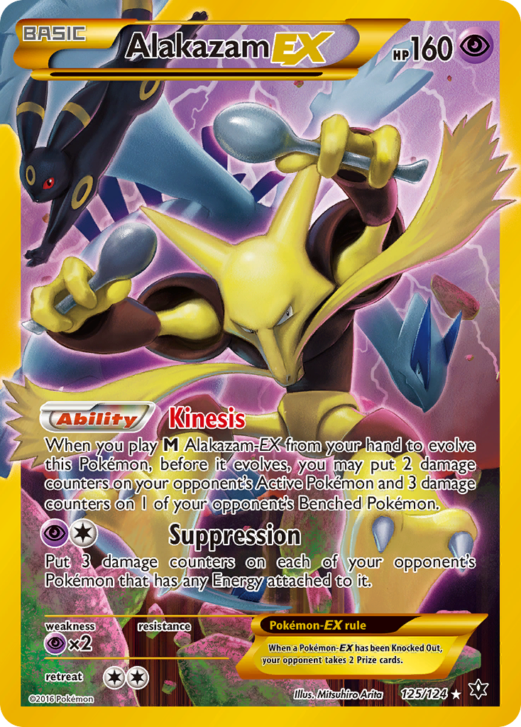 Alakazam EX (125/124) [XY: Fates Collide] | Dragon's Lair Comics and Fantasy Houston TX