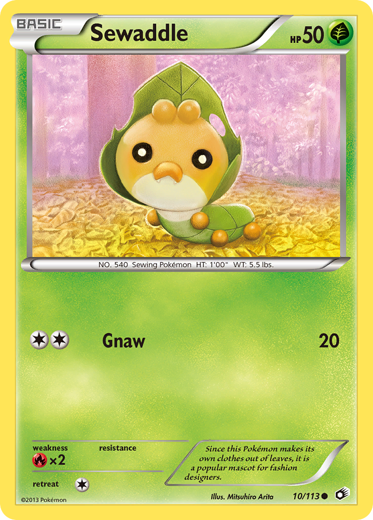 Sewaddle (10/113) [Black & White: Legendary Treasures] | Dragon's Lair Comics and Fantasy Houston TX