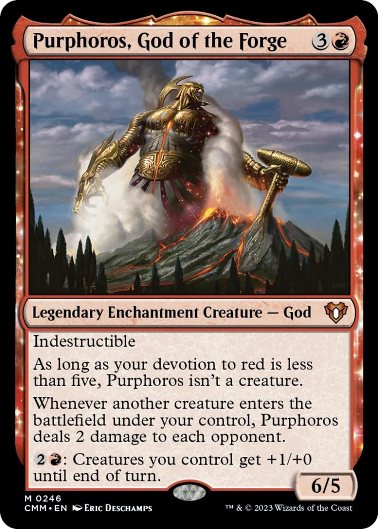 Purphoros, God of the Forge [Commander Masters] | Dragon's Lair Comics and Fantasy Houston TX