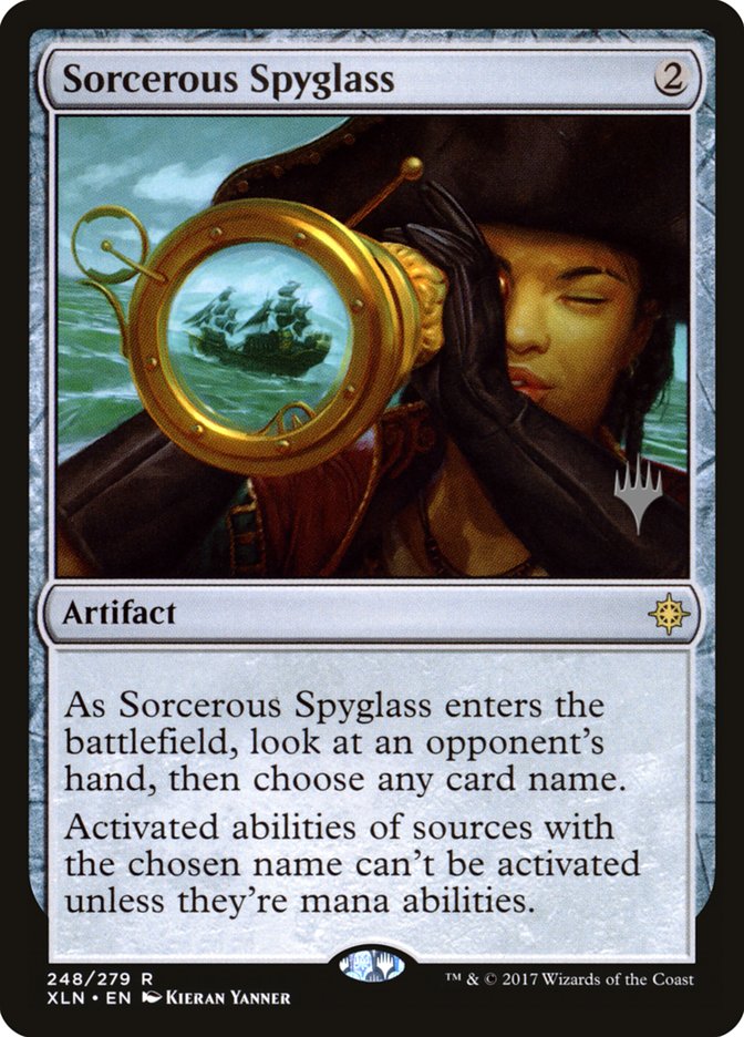 Sorcerous Spyglass (Promo Pack) [Ixalan Promos] | Dragon's Lair Comics and Fantasy Houston TX