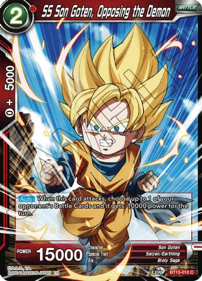 SS Son Goten, Opposing the Demon (BT15-010) [Saiyan Showdown] | Dragon's Lair Comics and Fantasy Houston TX