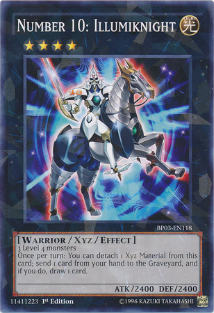 Number 10: Illumiknight [BP03-EN118] Shatterfoil Rare | Dragon's Lair Comics and Fantasy Houston TX