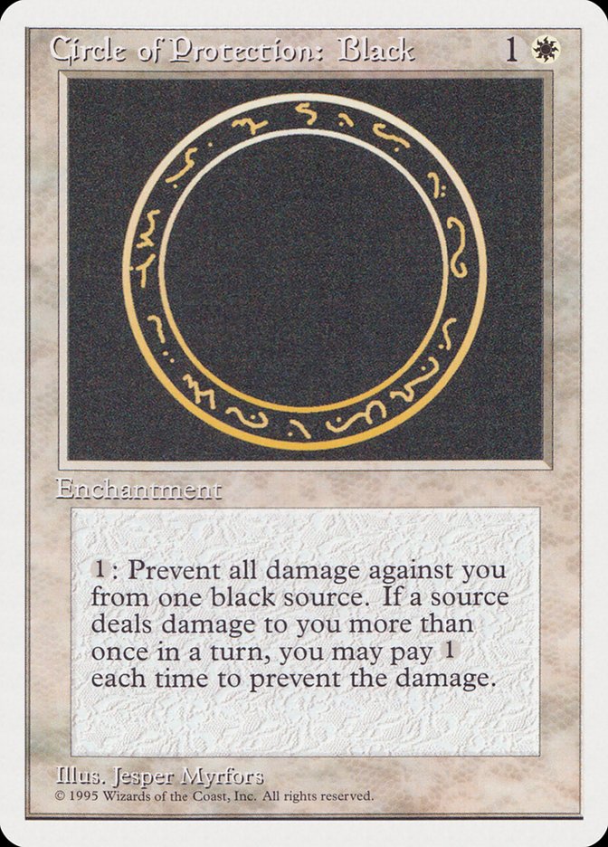 Circle of Protection: Black [Rivals Quick Start Set] | Dragon's Lair Comics and Fantasy Houston TX