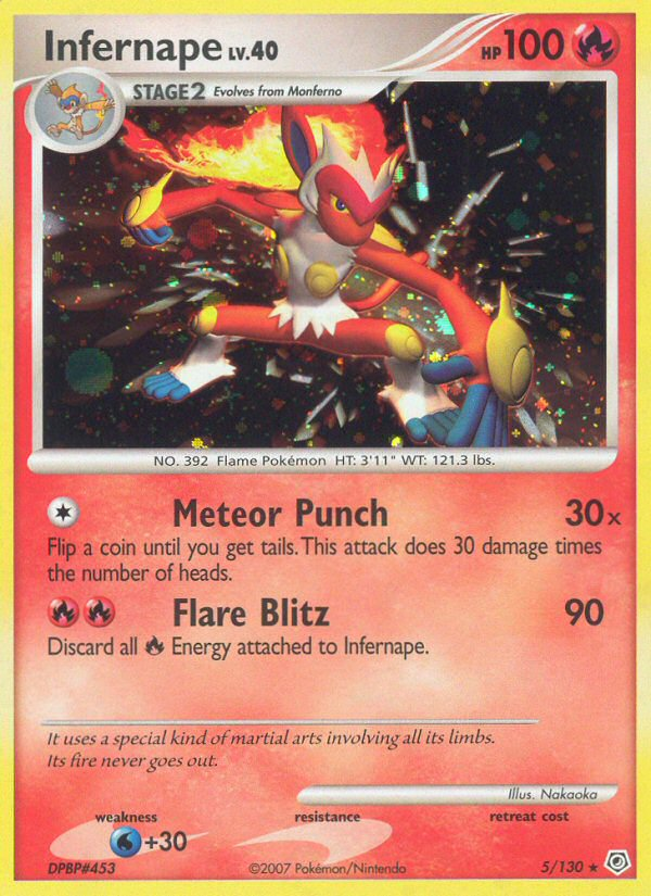 Infernape (5/130) [Diamond & Pearl: Base Set] | Dragon's Lair Comics and Fantasy Houston TX