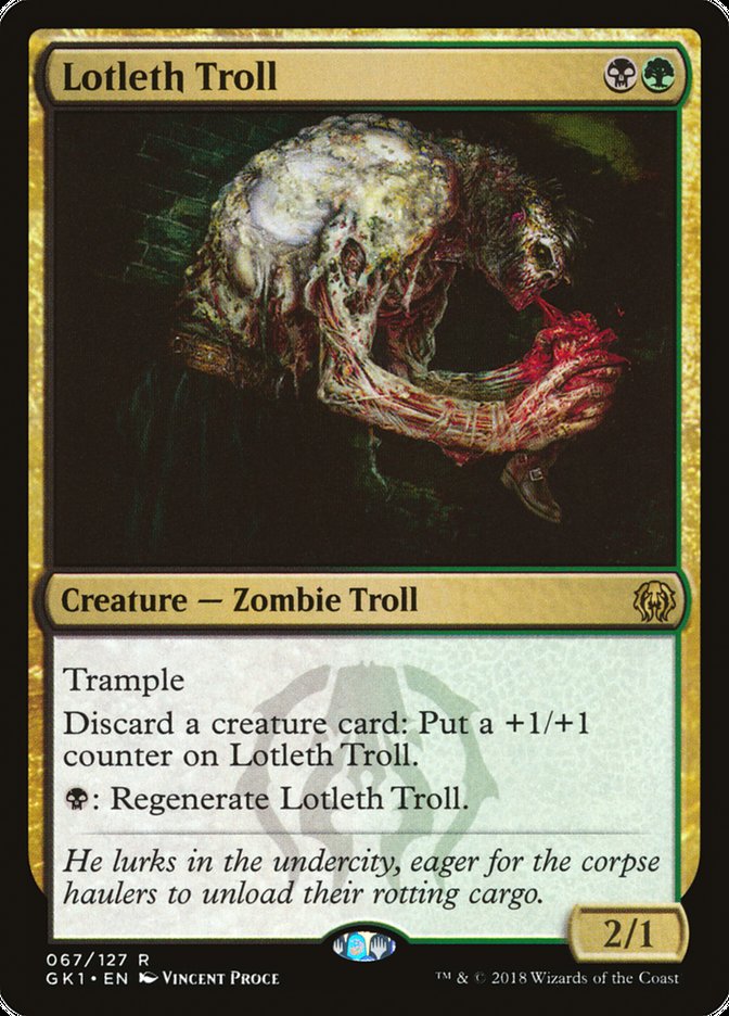 Lotleth Troll [Guilds of Ravnica Guild Kit] | Dragon's Lair Comics and Fantasy Houston TX
