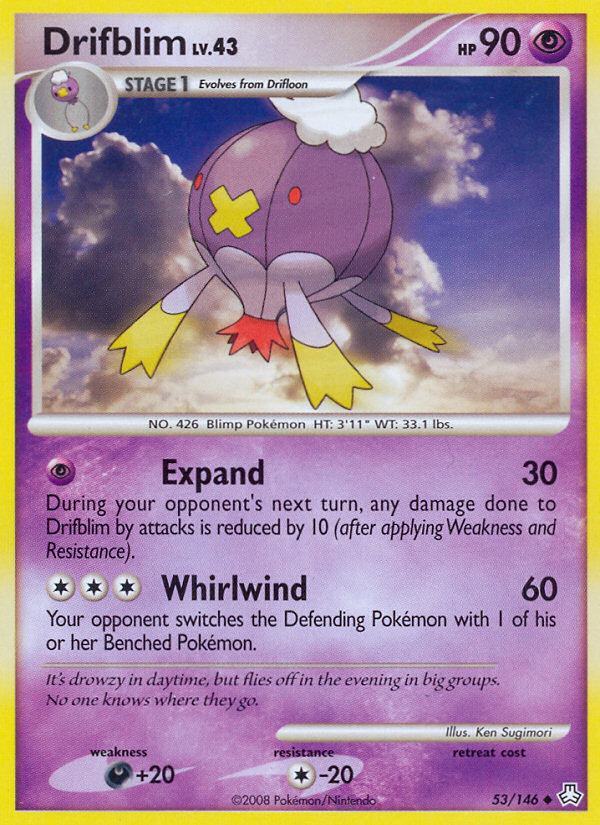 Drifblim (53/146) [Diamond & Pearl: Legends Awakened] | Dragon's Lair Comics and Fantasy Houston TX