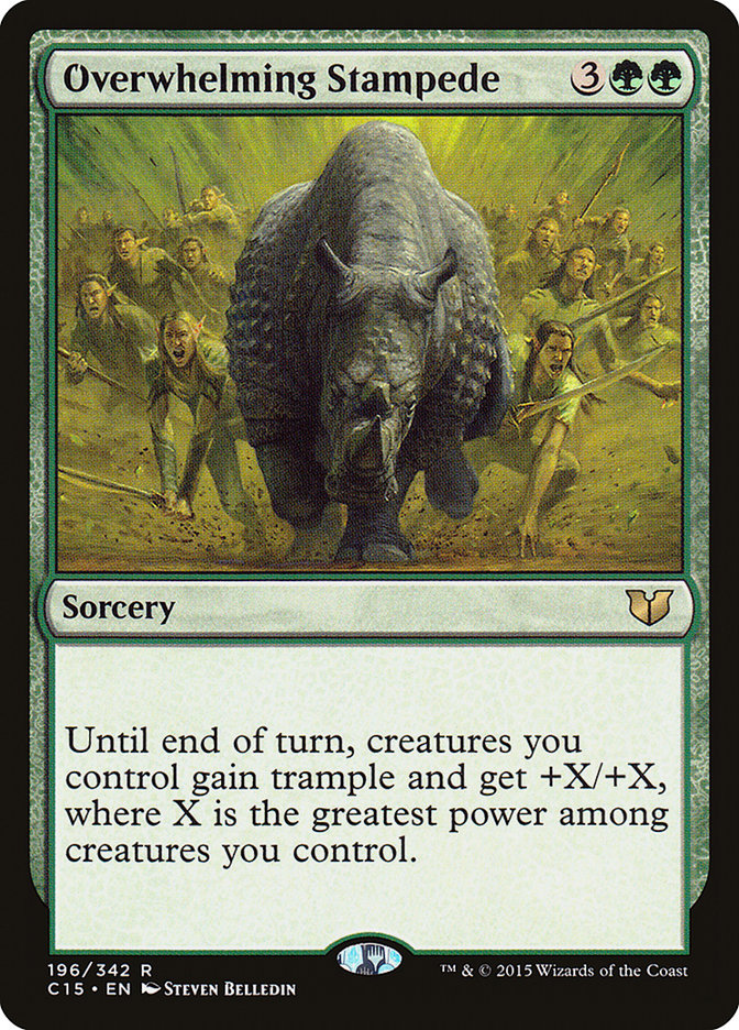 Overwhelming Stampede [Commander 2015] | Dragon's Lair Comics and Fantasy Houston TX