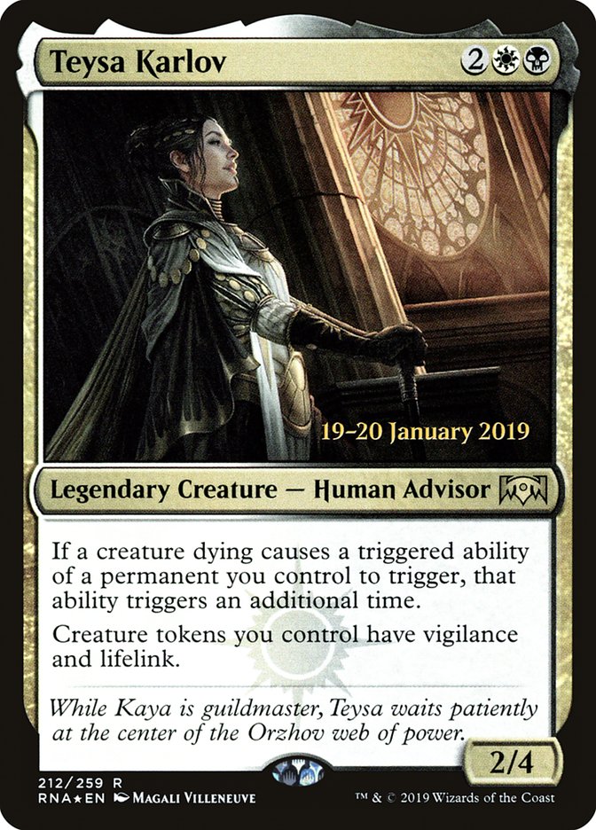 Teysa Karlov [Ravnica Allegiance Prerelease Promos] | Dragon's Lair Comics and Fantasy Houston TX