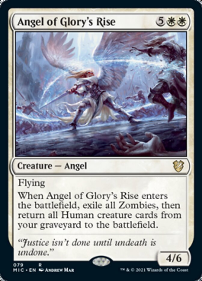 Angel of Glory's Rise [Innistrad: Midnight Hunt Commander] | Dragon's Lair Comics and Fantasy Houston TX