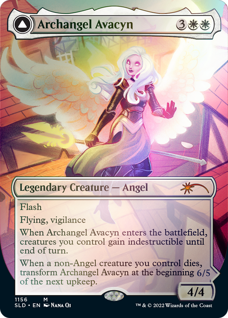 Archangel Avacyn // Avacyn, the Purifier (Borderless) [Secret Lair: From Cute to Brute] | Dragon's Lair Comics and Fantasy Houston TX