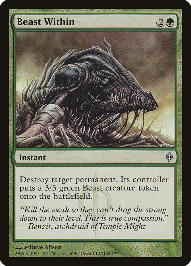 Beast Within [New Phyrexia] | Dragon's Lair Comics and Fantasy Houston TX