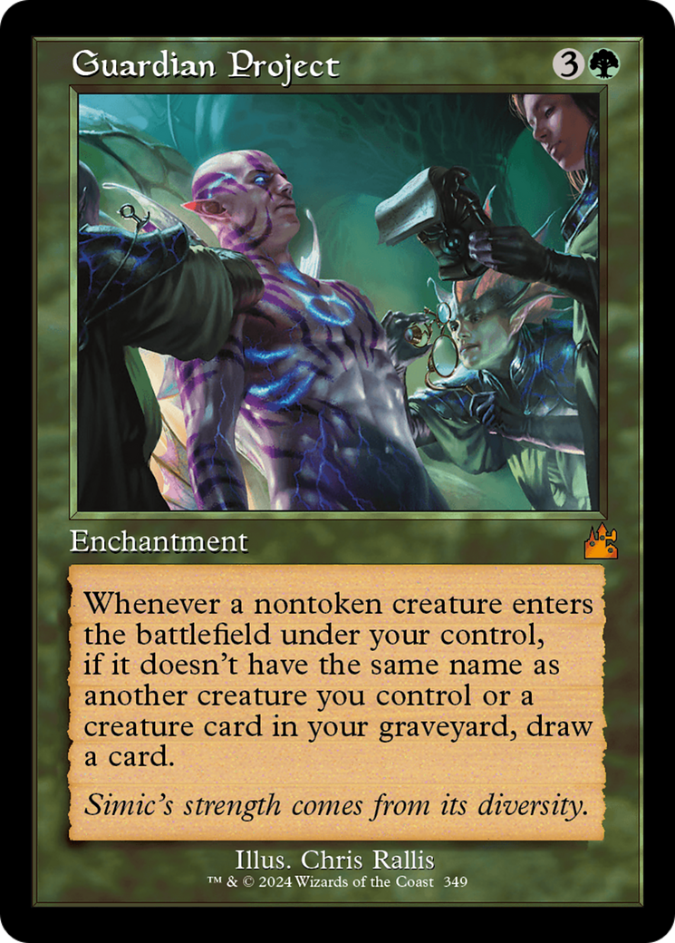 Guardian Project (Retro Frame) [Ravnica Remastered] | Dragon's Lair Comics and Fantasy Houston TX