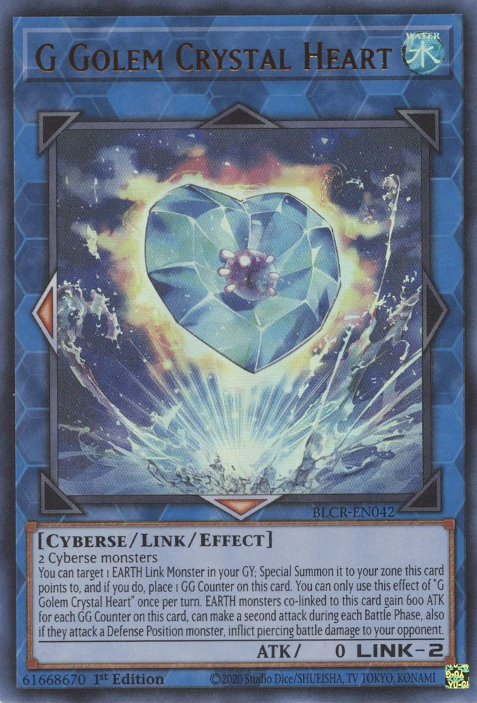 G Golem Crystal Heart [BLCR-EN042] Ultra Rare | Dragon's Lair Comics and Fantasy Houston TX