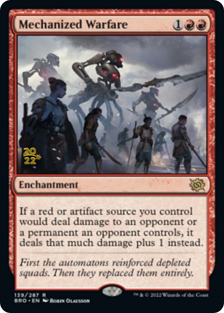 Mechanized Warfare [The Brothers' War Prerelease Promos] | Dragon's Lair Comics and Fantasy Houston TX
