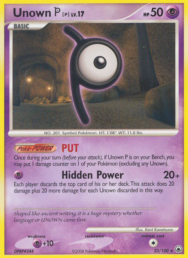 Unown P (33/100) [Diamond & Pearl: Majestic Dawn] | Dragon's Lair Comics and Fantasy Houston TX