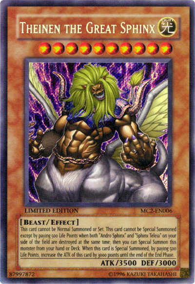 Theinen the Great Sphinx [MC2-EN006] Secret Rare | Dragon's Lair Comics and Fantasy Houston TX