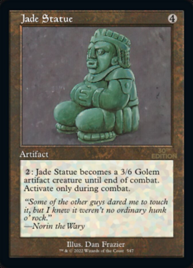 Jade Statue (Retro) [30th Anniversary Edition] | Dragon's Lair Comics and Fantasy Houston TX