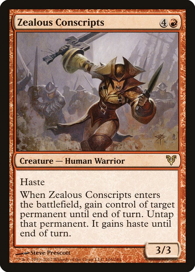 Zealous Conscripts [Avacyn Restored] | Dragon's Lair Comics and Fantasy Houston TX
