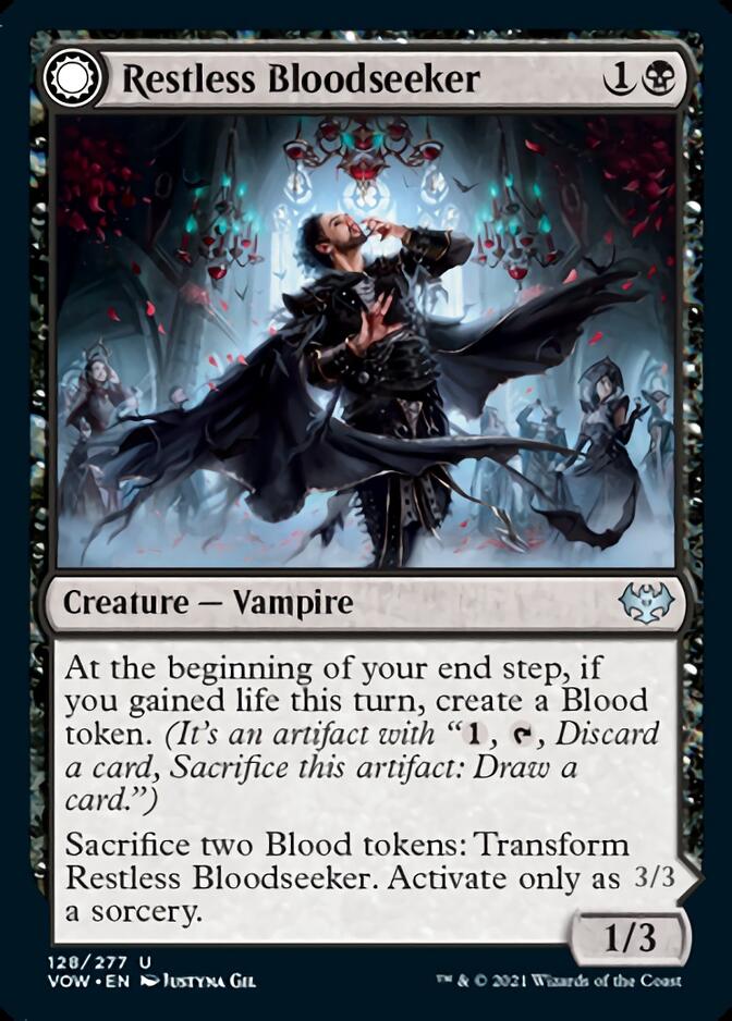 Restless Bloodseeker // Bloodsoaked Reveler [Innistrad: Crimson Vow] | Dragon's Lair Comics and Fantasy Houston TX
