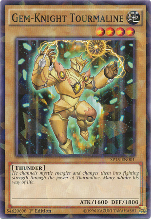 Gem-Knight Tourmaline [SP15-EN001] Shatterfoil Rare | Dragon's Lair Comics and Fantasy Houston TX