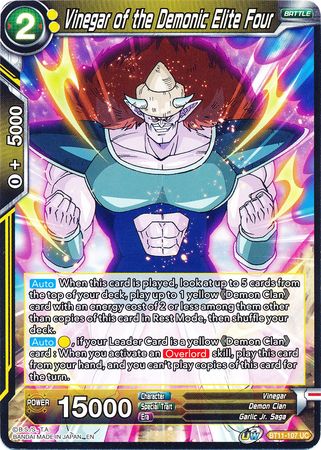 Vinegar of the Demonic Elite Four (BT11-107) [Vermilion Bloodline 2nd Edition] | Dragon's Lair Comics and Fantasy Houston TX