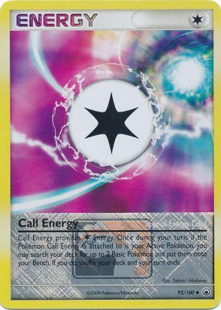Call Energy (92/100) (League Promo) [Diamond & Pearl: Majestic Dawn] | Dragon's Lair Comics and Fantasy Houston TX