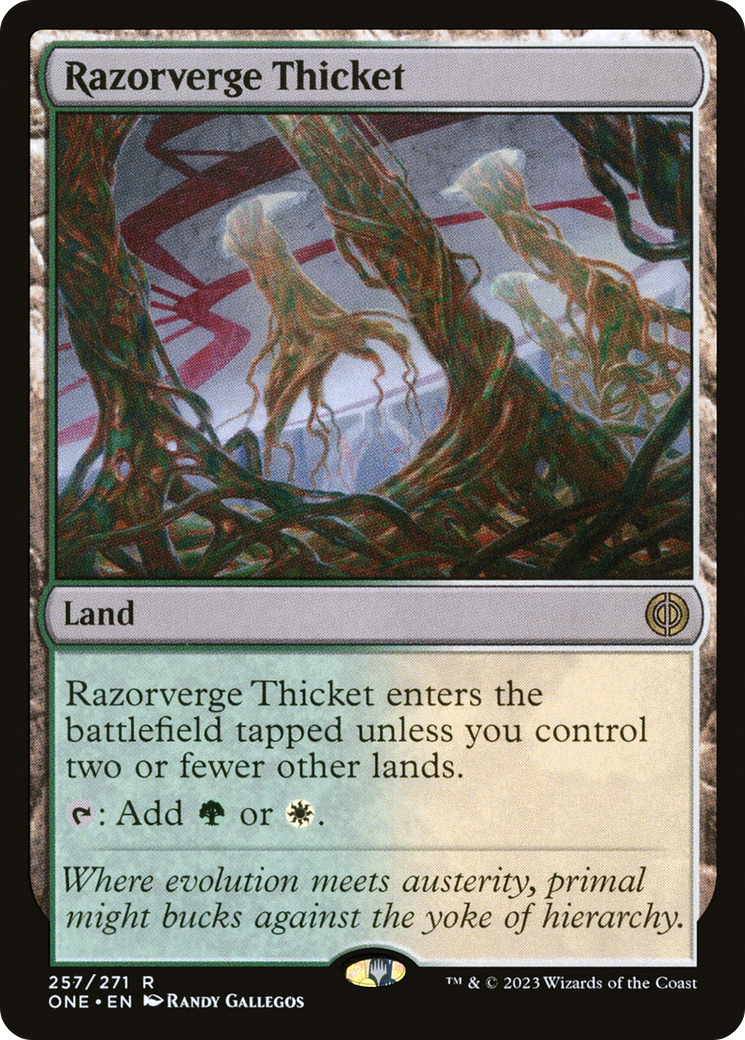 Razorverge Thicket [Phyrexia: All Will Be One] | Dragon's Lair Comics and Fantasy Houston TX