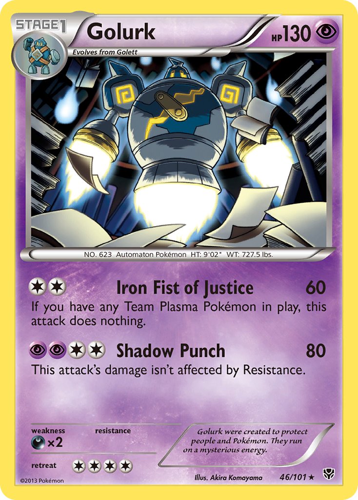 Golurk (46/101) (Theme Deck Exclusive) [Black & White: Plasma Blast] | Dragon's Lair Comics and Fantasy Houston TX
