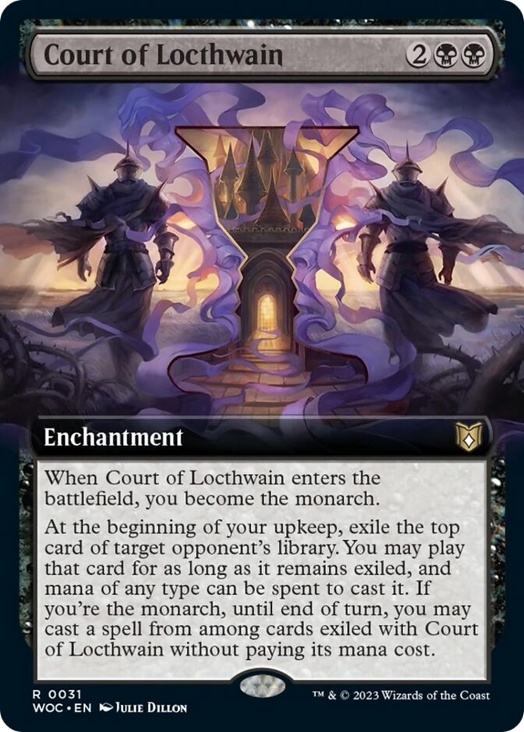 Court of Locthwain (Extended Art) [Wilds of Eldraine Commander] | Dragon's Lair Comics and Fantasy Houston TX