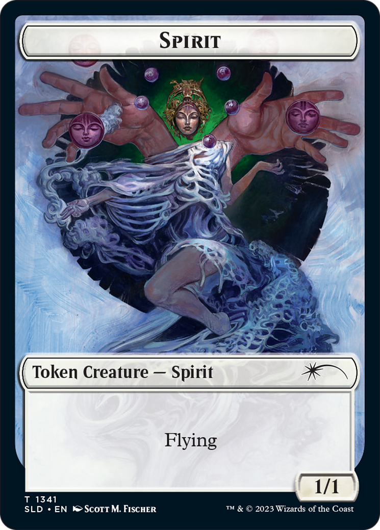 Angel // Spirit Double-Sided Token [Secret Lair Drop Series] | Dragon's Lair Comics and Fantasy Houston TX