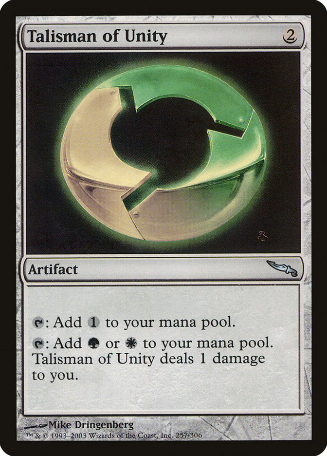 Talisman of Unity [Mirrodin] | Dragon's Lair Comics and Fantasy Houston TX
