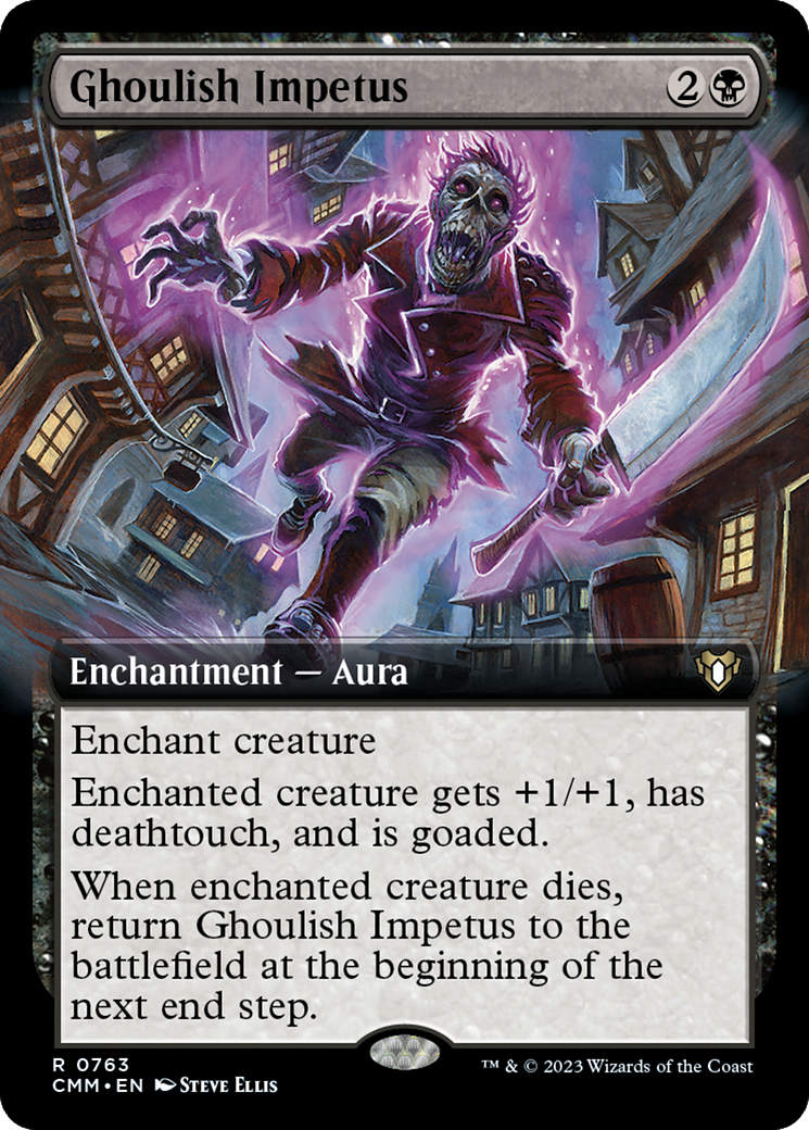Ghoulish Impetus (Extended Art) [Commander Masters] | Dragon's Lair Comics and Fantasy Houston TX