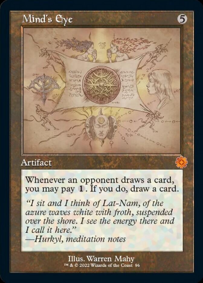 Mind's Eye (Retro Schematic) [The Brothers' War Retro Artifacts] | Dragon's Lair Comics and Fantasy Houston TX