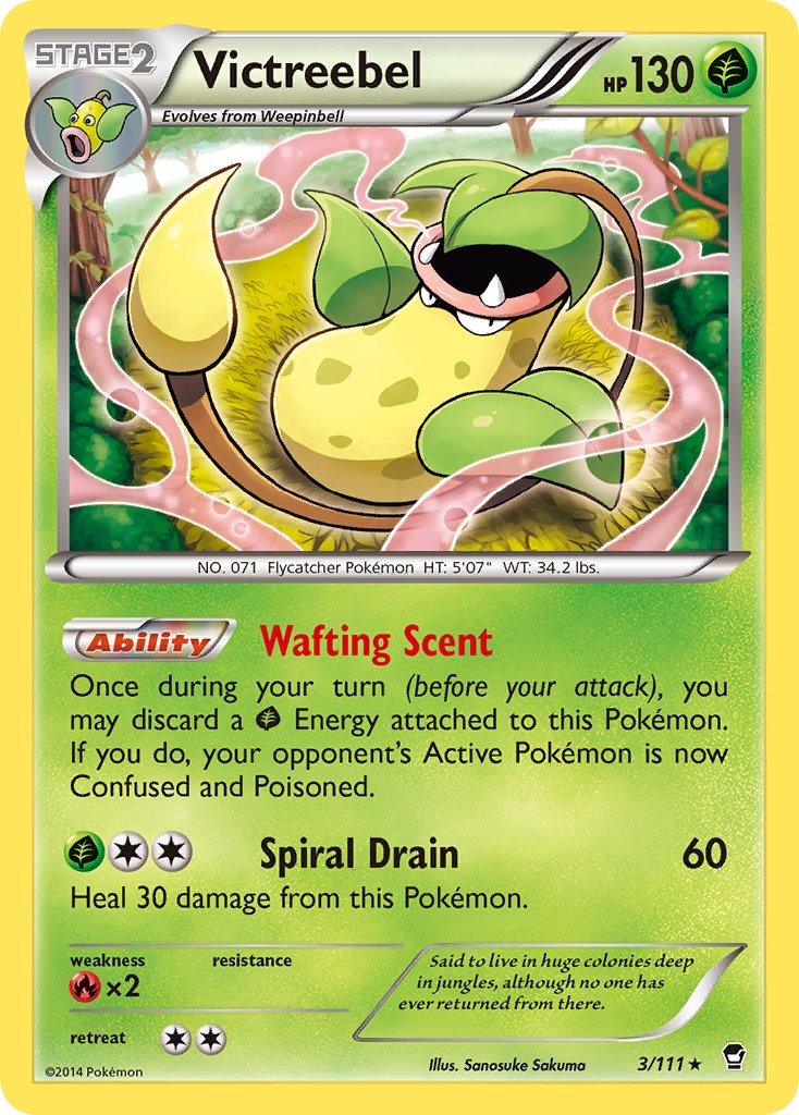 Victreebel (3/111) (Theme Deck Exclusive) [XY: Furious Fists] | Dragon's Lair Comics and Fantasy Houston TX