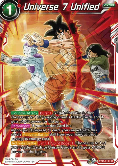 Universe 7 Unified (BT16-019) [Realm of the Gods] | Dragon's Lair Comics and Fantasy Houston TX