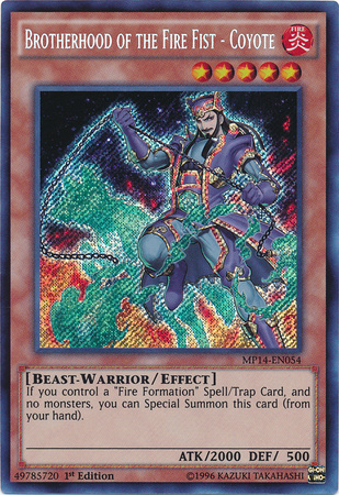 Brotherhood of the Fire Fist - Coyote [MP14-EN054] Secret Rare | Dragon's Lair Comics and Fantasy Houston TX
