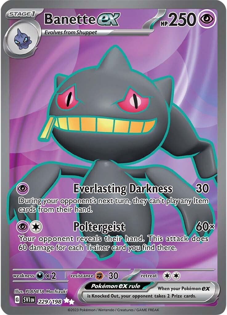 Banette ex (229/198) [Scarlet & Violet: Base Set] | Dragon's Lair Comics and Fantasy Houston TX