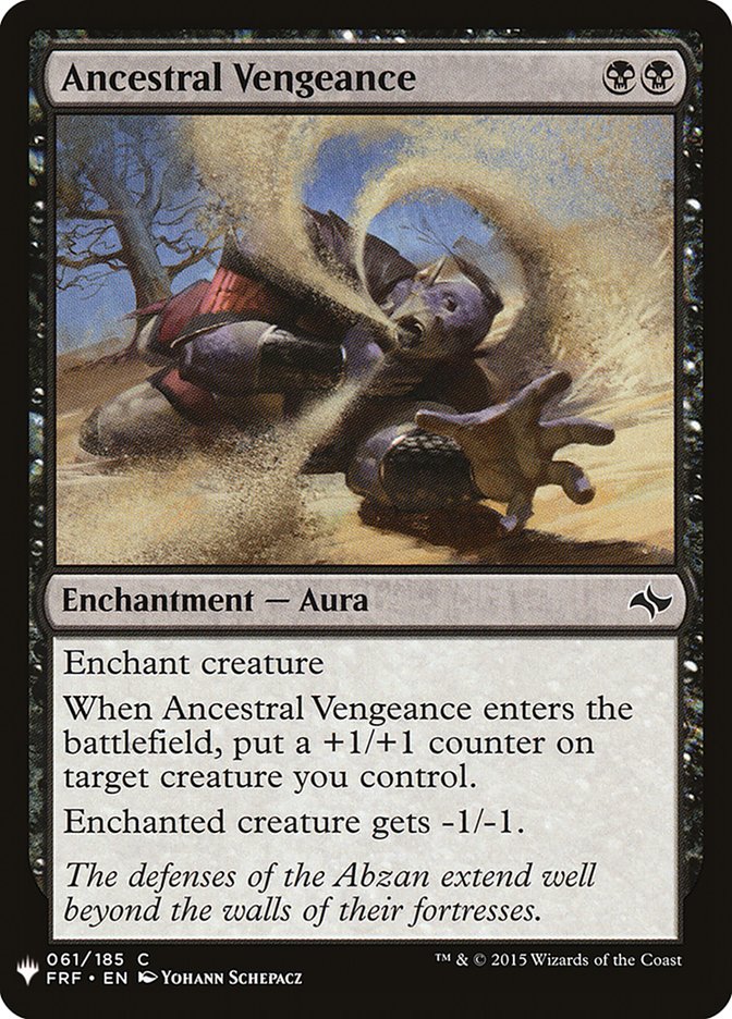 Ancestral Vengeance [Mystery Booster] | Dragon's Lair Comics and Fantasy Houston TX