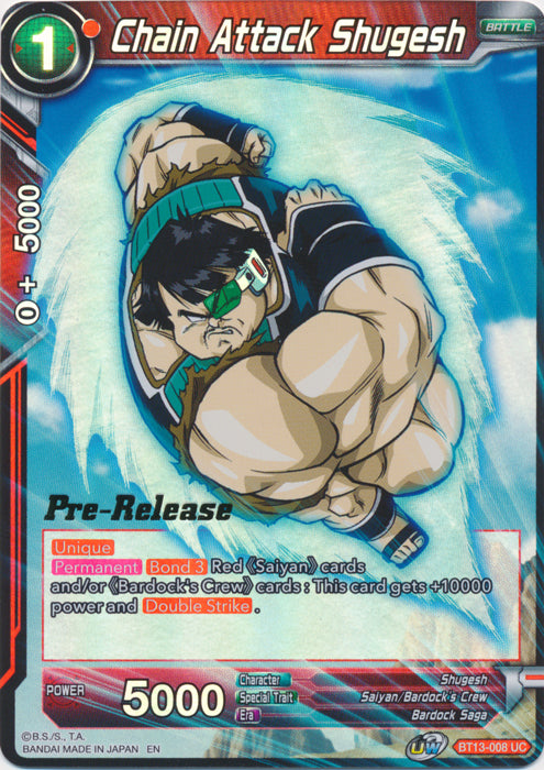 Chain Attack Shugesh (BT13-008) [Supreme Rivalry Prerelease Promos] | Dragon's Lair Comics and Fantasy Houston TX