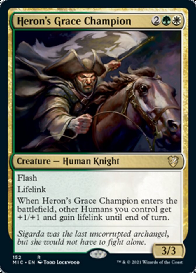 Heron's Grace Champion [Innistrad: Midnight Hunt Commander] | Dragon's Lair Comics and Fantasy Houston TX