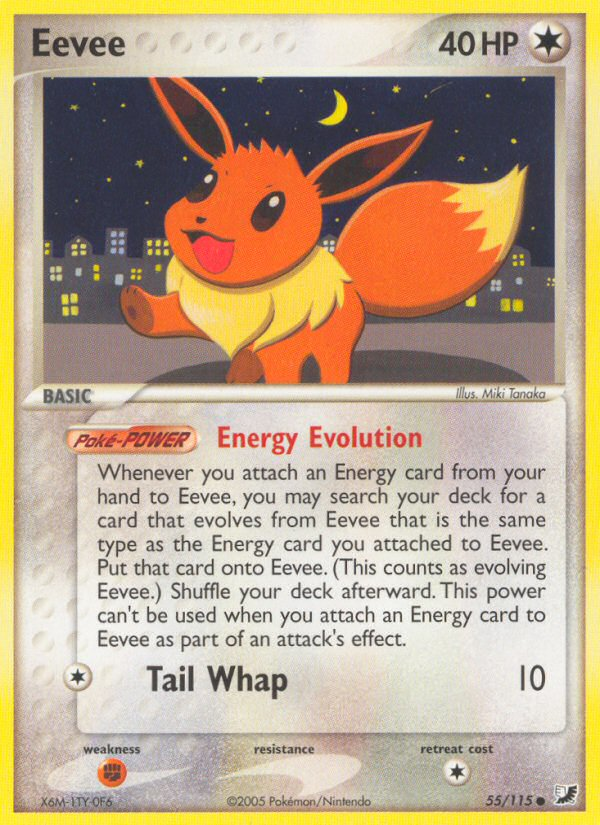 Eevee (55/115) [EX: Unseen Forces] | Dragon's Lair Comics and Fantasy Houston TX