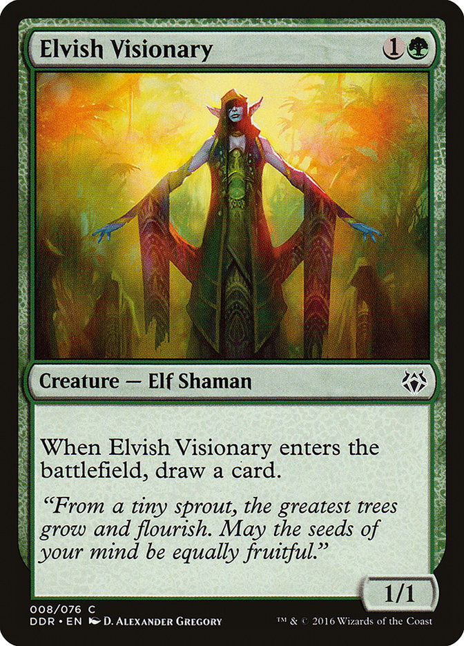 Elvish Visionary [Duel Decks: Nissa vs. Ob Nixilis] | Dragon's Lair Comics and Fantasy Houston TX