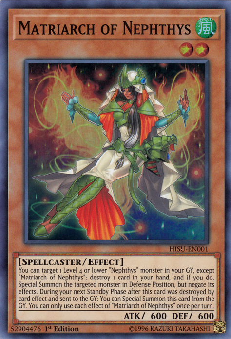 Matriarch of Nephthys [HISU-EN001] Super Rare | Dragon's Lair Comics and Fantasy Houston TX