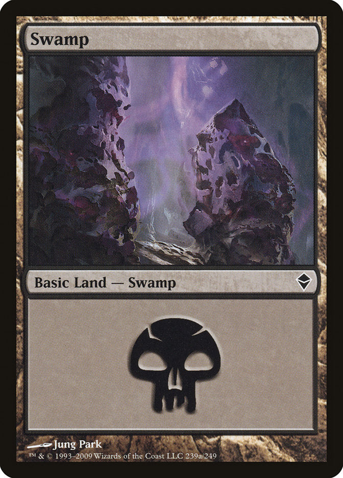 Swamp (239a) [Zendikar] | Dragon's Lair Comics and Fantasy Houston TX