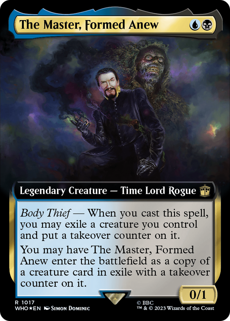 The Master, Formed Anew (Extended Art) (Surge Foil) [Doctor Who] | Dragon's Lair Comics and Fantasy Houston TX
