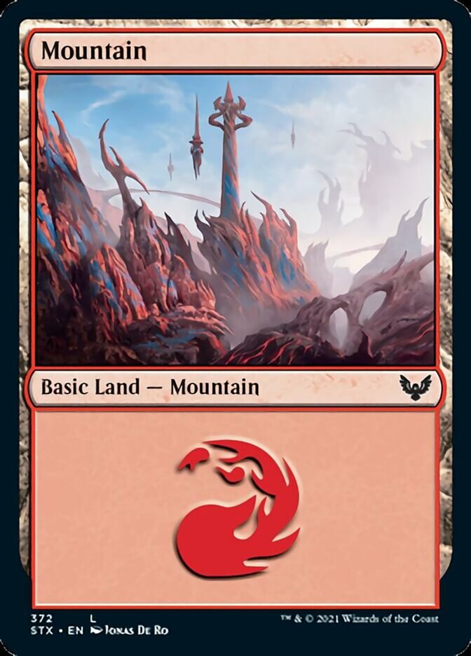 Mountain (372) [Strixhaven: School of Mages] | Dragon's Lair Comics and Fantasy Houston TX